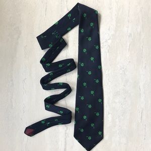 Cape Cod Neckwear Shamrock blue green necktie